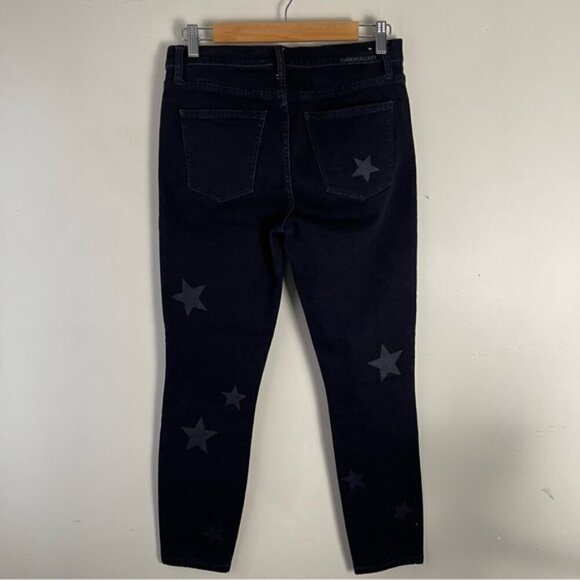 CURRENT/ELLIOTT High Waist Stiletto Vineland Star Black Skinny Jeans Size 28 - Picture 5 of 14